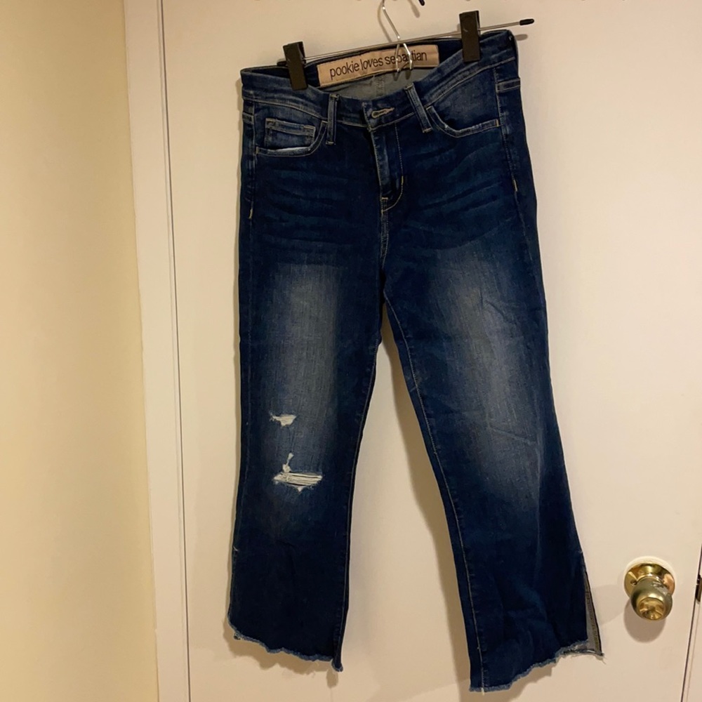 Pookie & Sebastian cropped jeans size 28